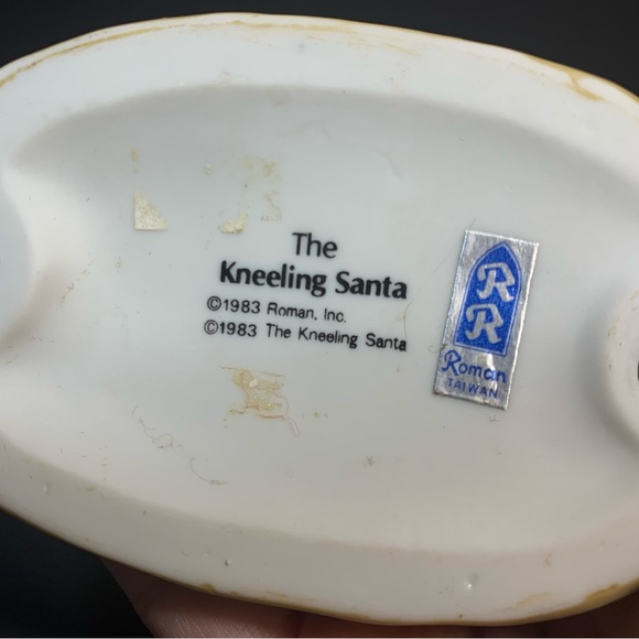 Vintage The Kneeling Santa by Roman Baby Jesus Christmas 1983 VTG Figurine - Picture 7 of 7